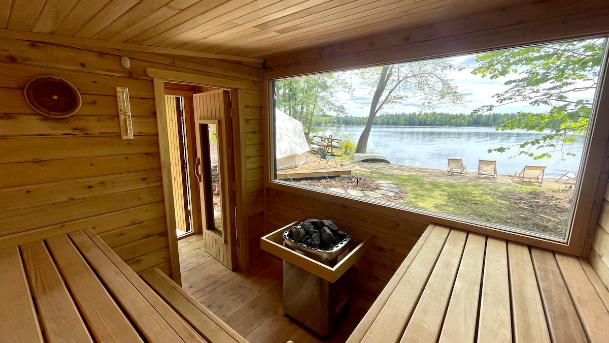 Stunning lake view from property